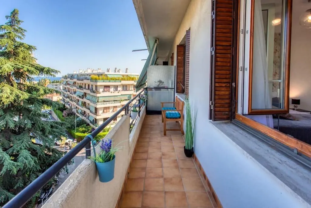 L45 Suite St Marguerite Sea View Balcon, Parking Wifi Nice France