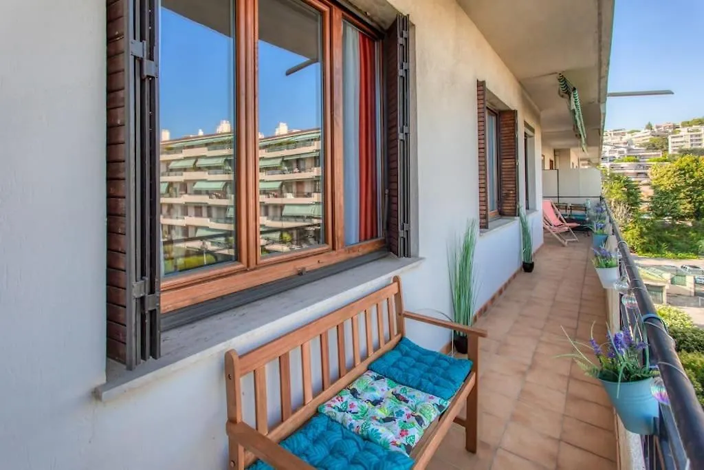 Apartment L45 Suite St Marguerite Sea View Balcon, Parking Wifi Nice