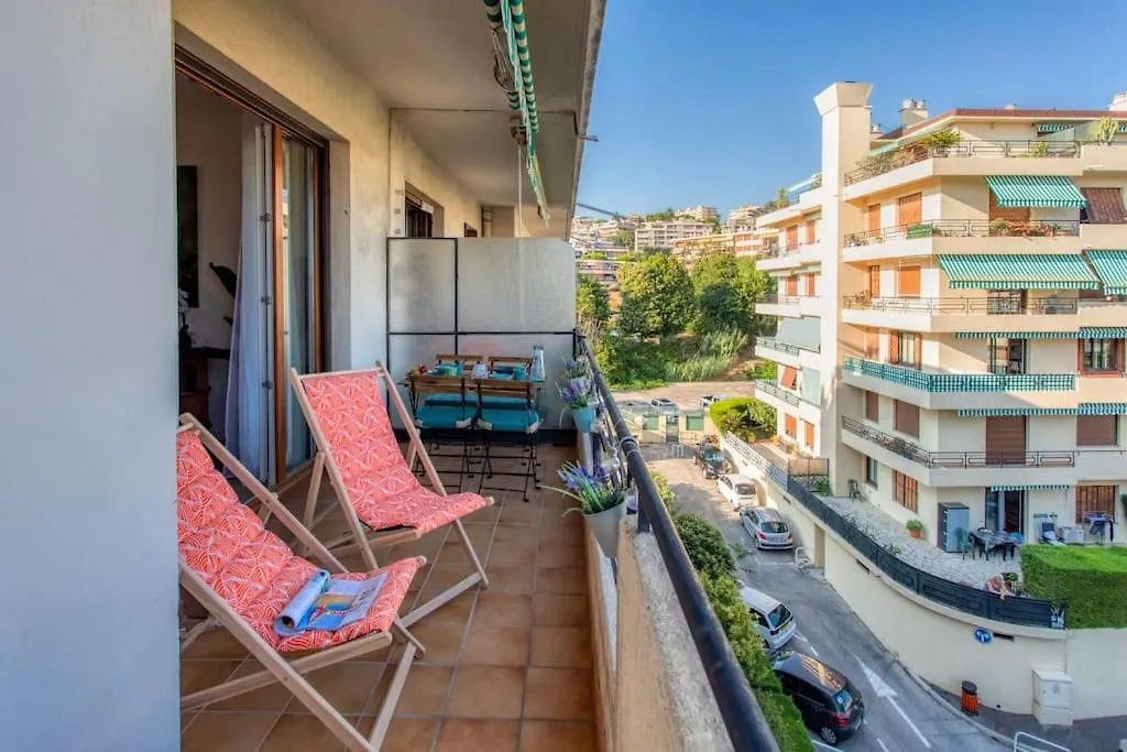 L45 Suite St Marguerite Sea View Balcon, Parking Wifi Nice Apartment